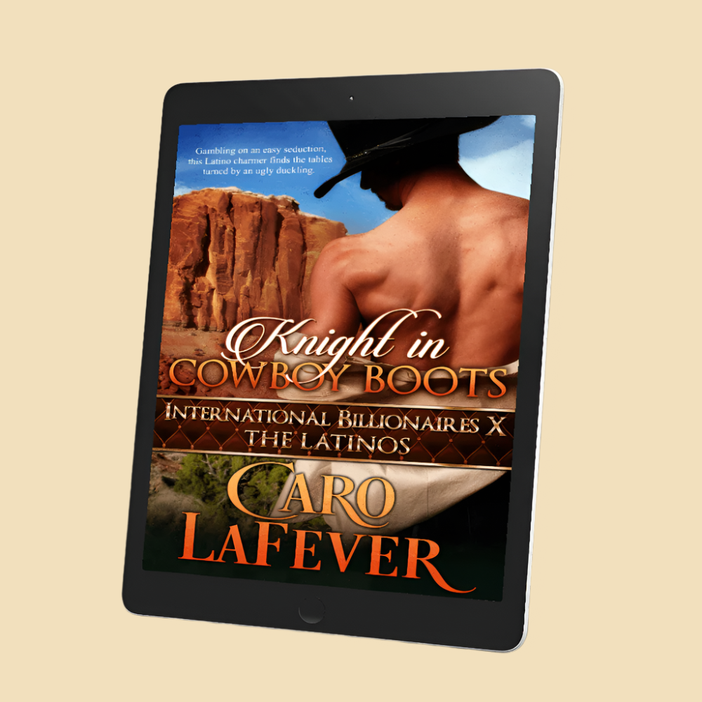Billionaire contemporary romance. Ugly Duckling fairy tale retelling. Handsome male standing in front of rugged desert mountains of SW America 