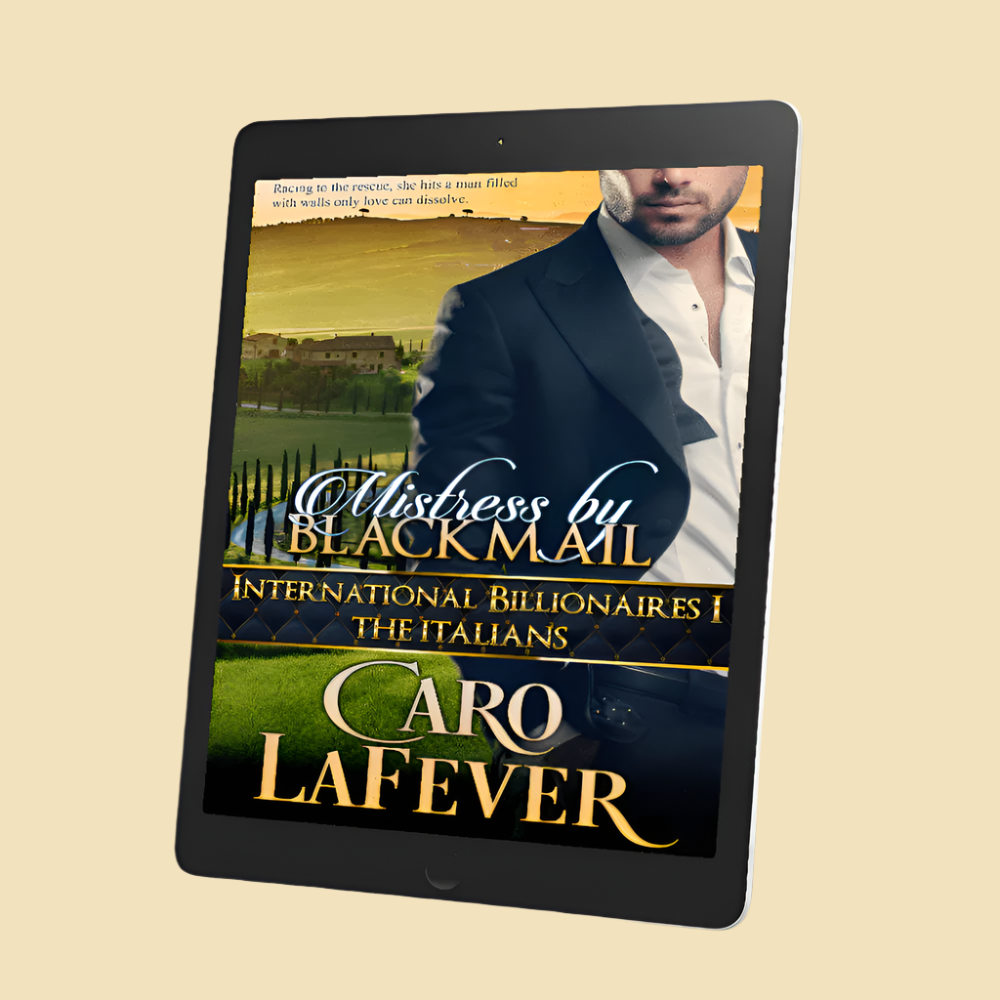 Billionaire romance, enemies to lovers, handsome man in tuxedo with Tuscany landscape in the background 