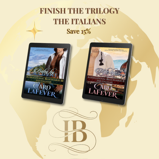 last two Italian book covers "finish the trilogy" save 15%